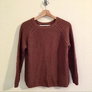 Crew neck sweater | rosy taupe